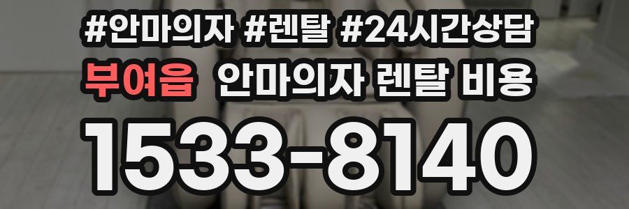 부여읍 안마의자 렌탈 비용