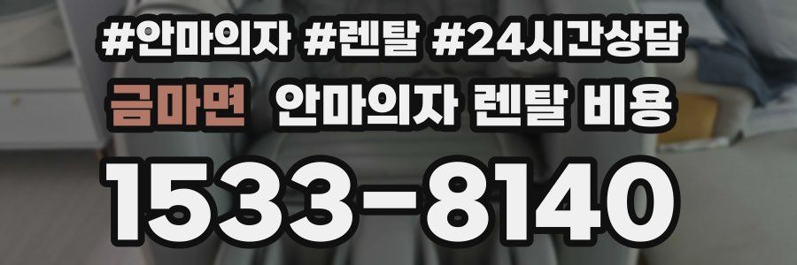 금마면 안마의자 렌탈 비용