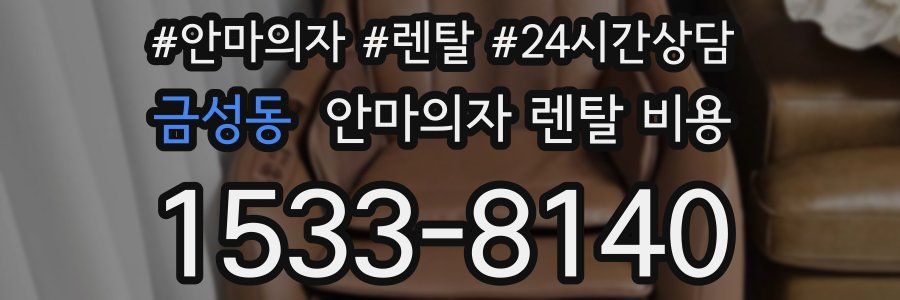 금성동 안마의자 렌탈 비용