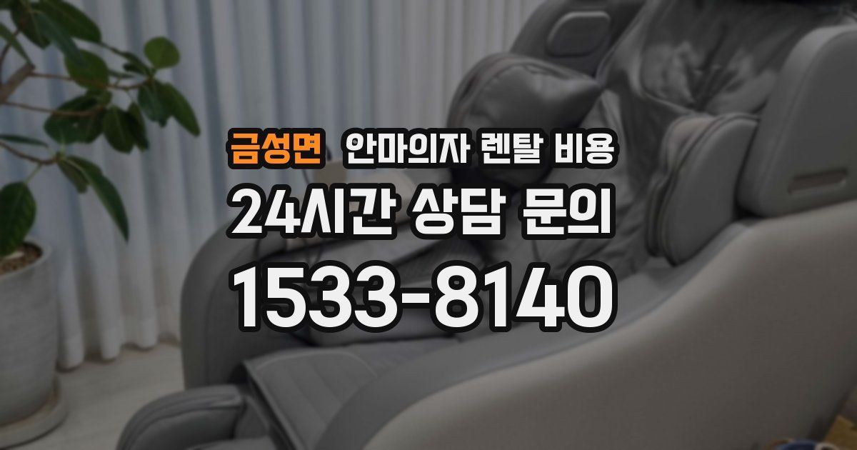 금성면 안마의자 렌탈 비용