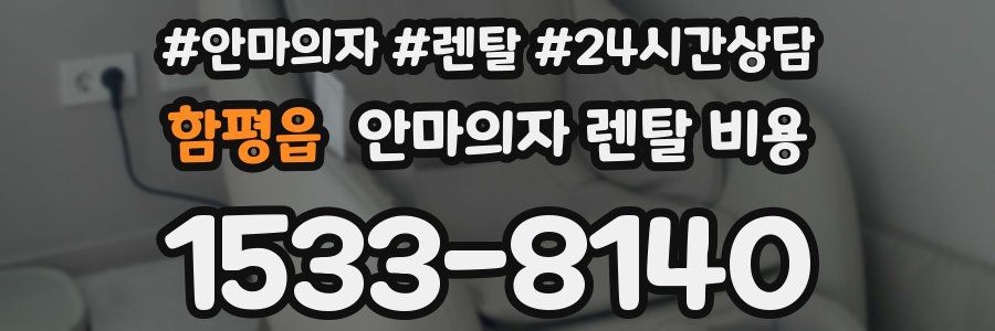 함평읍 안마의자 렌탈 비용