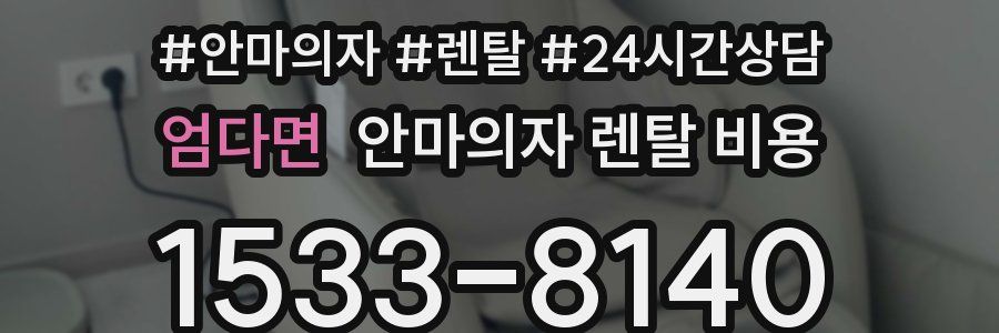 엄다면 안마의자 렌탈 비용