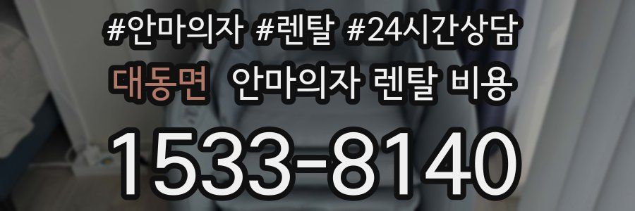 대동면 안마의자 렌탈 비용