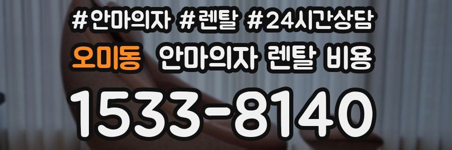 오미동 안마의자 렌탈 비용