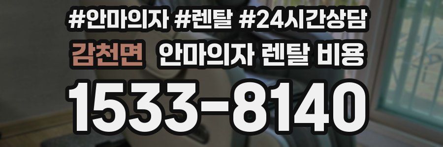감천면 안마의자 렌탈 비용