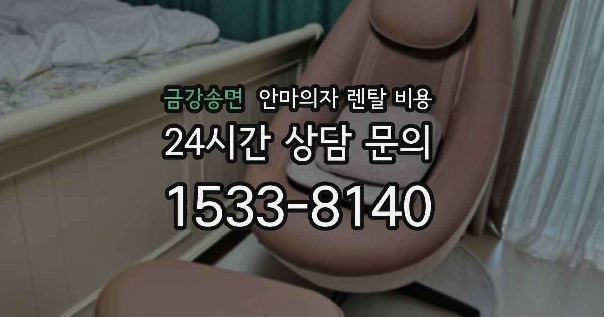 금강송면 안마의자 렌탈 비용