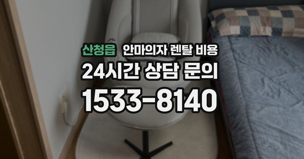 산청읍 안마의자 렌탈 비용