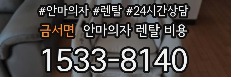 금서면 안마의자 렌탈 비용
