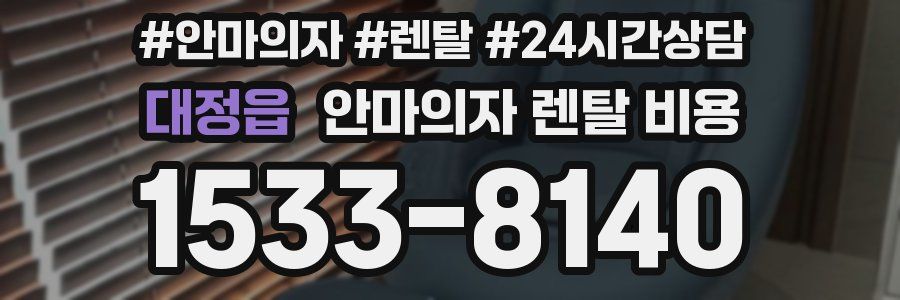 대정읍 안마의자 렌탈 비용