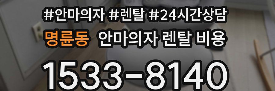 명륜동 안마의자 렌탈 비용