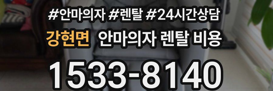 강현면 안마의자 렌탈 비용