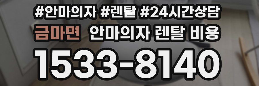 금마면 안마의자 렌탈 비용