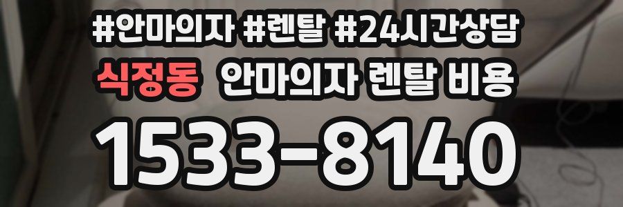식정동 안마의자 렌탈 비용
