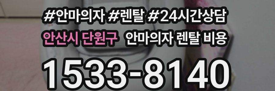안산시 단원구 안마의자 렌탈 비용
