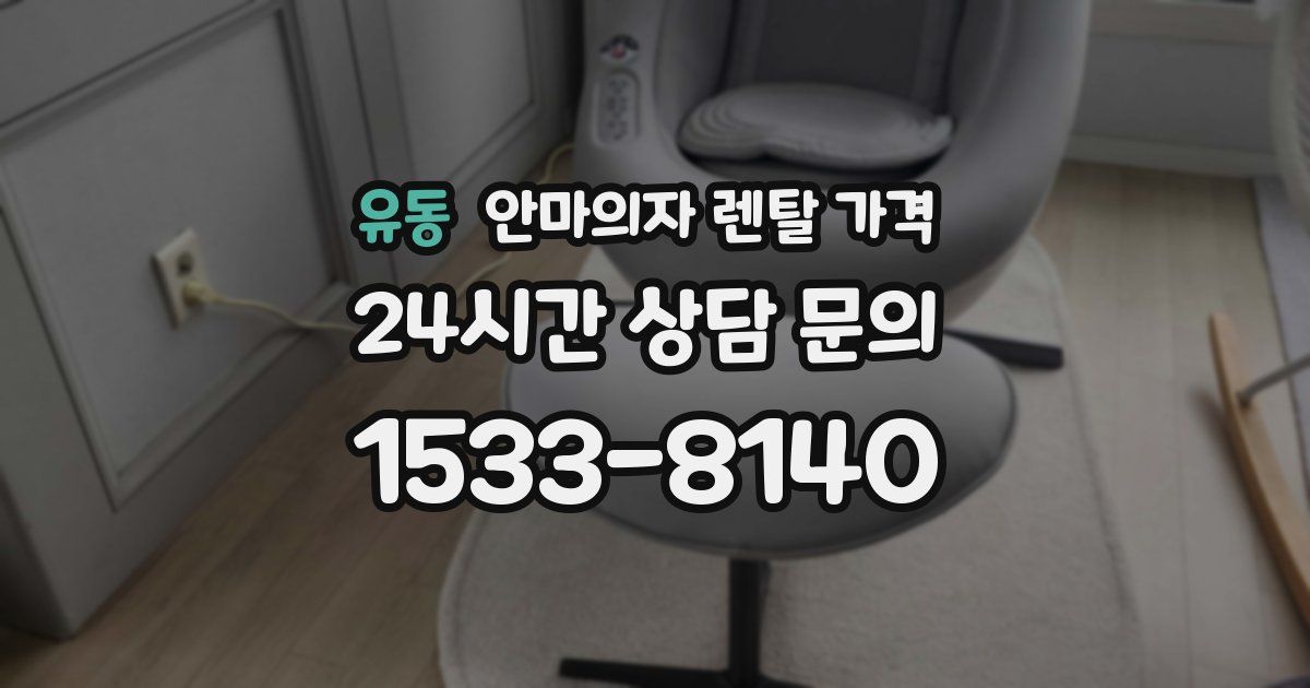 유동 안마의자 렌탈 가격