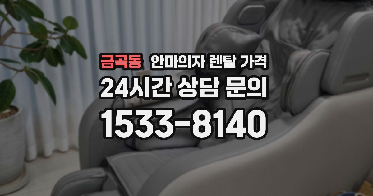 금곡동 안마의자 렌탈 가격