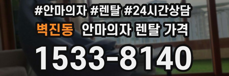 벽진동 안마의자 렌탈 가격