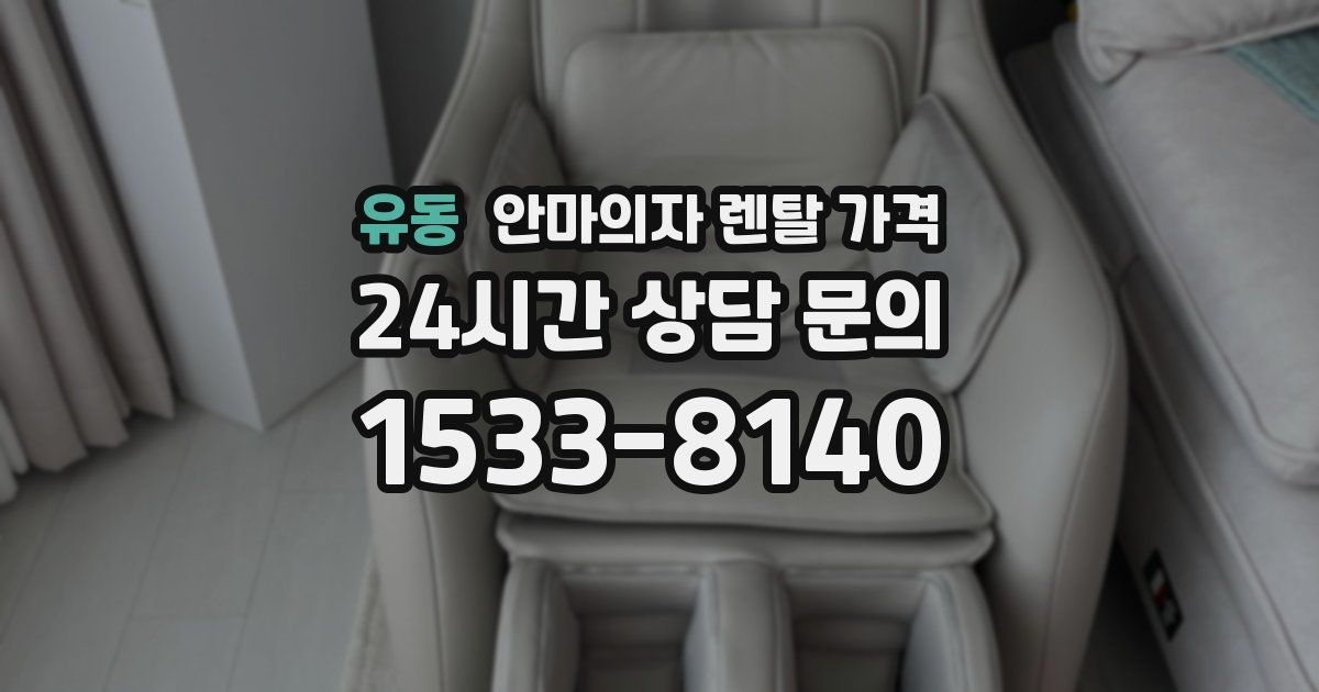 유동 안마의자 렌탈 가격