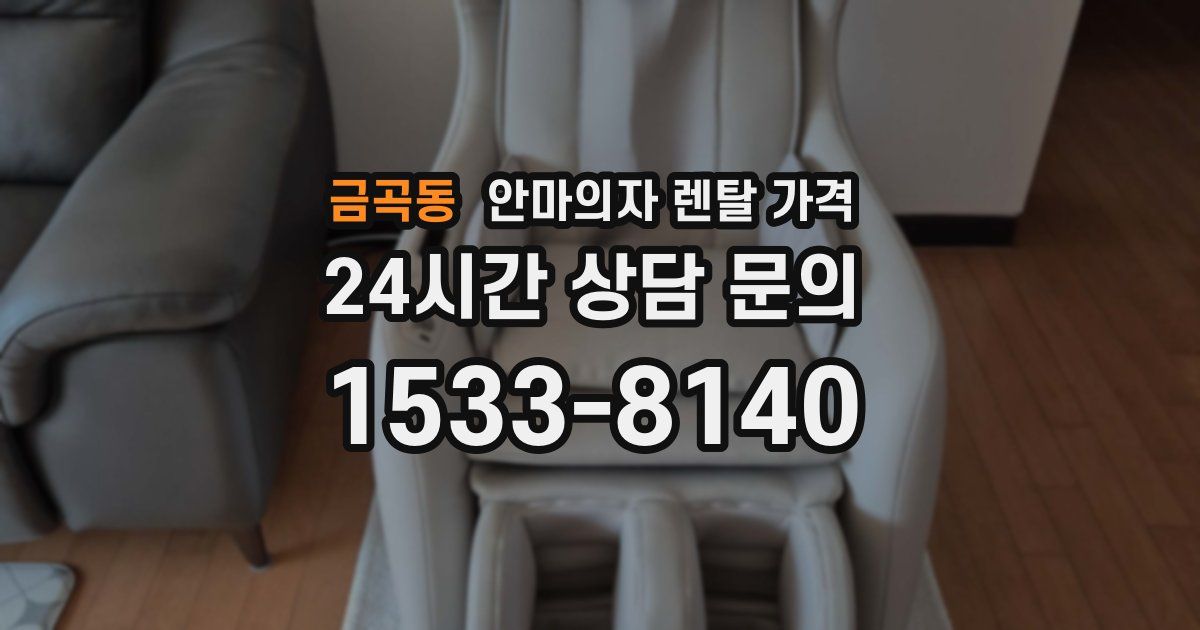 금곡동 안마의자 렌탈 가격