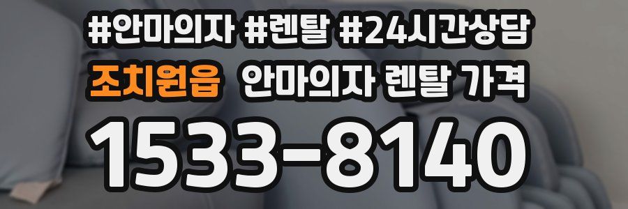 조치원읍 안마의자 렌탈 가격