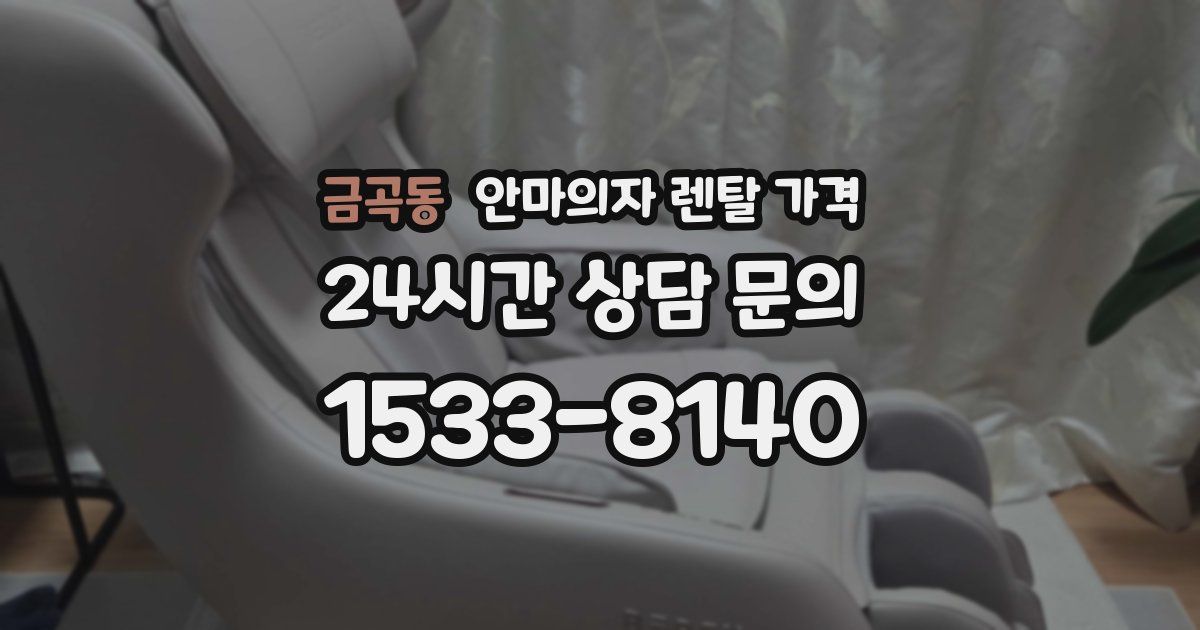 금곡동 안마의자 렌탈 가격