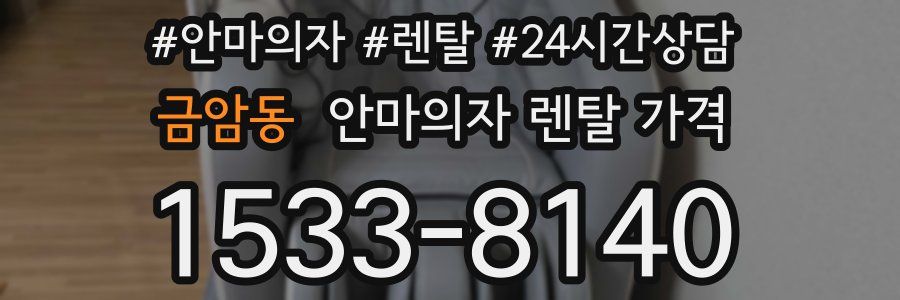 금암동 안마의자 렌탈 가격
