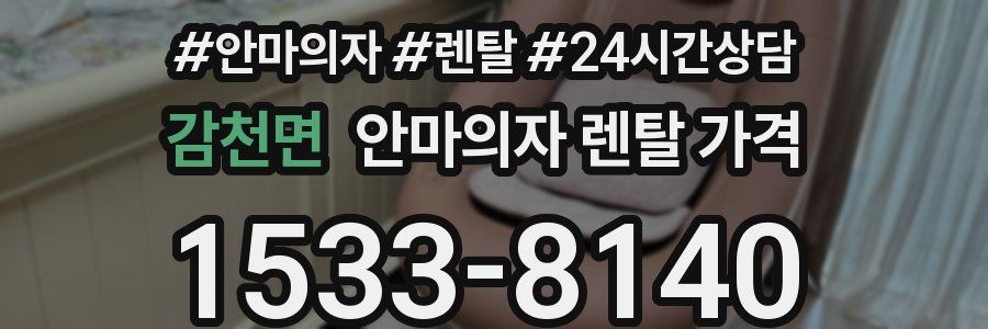 감천면 안마의자 렌탈 가격