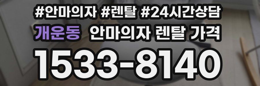 개운동 안마의자 렌탈 가격