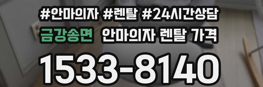 금강송면 안마의자 렌탈 가격