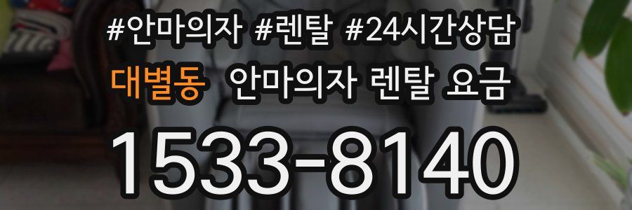 대별동 안마의자 렌탈 요금