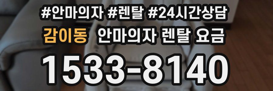 감이동 안마의자 렌탈 요금
