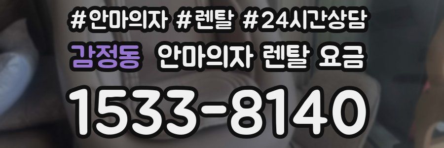 감정동 안마의자 렌탈 요금