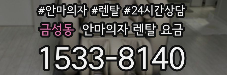 금성동 안마의자 렌탈 요금