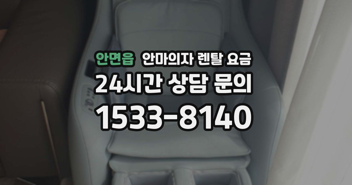 안면읍 안마의자 렌탈 요금
