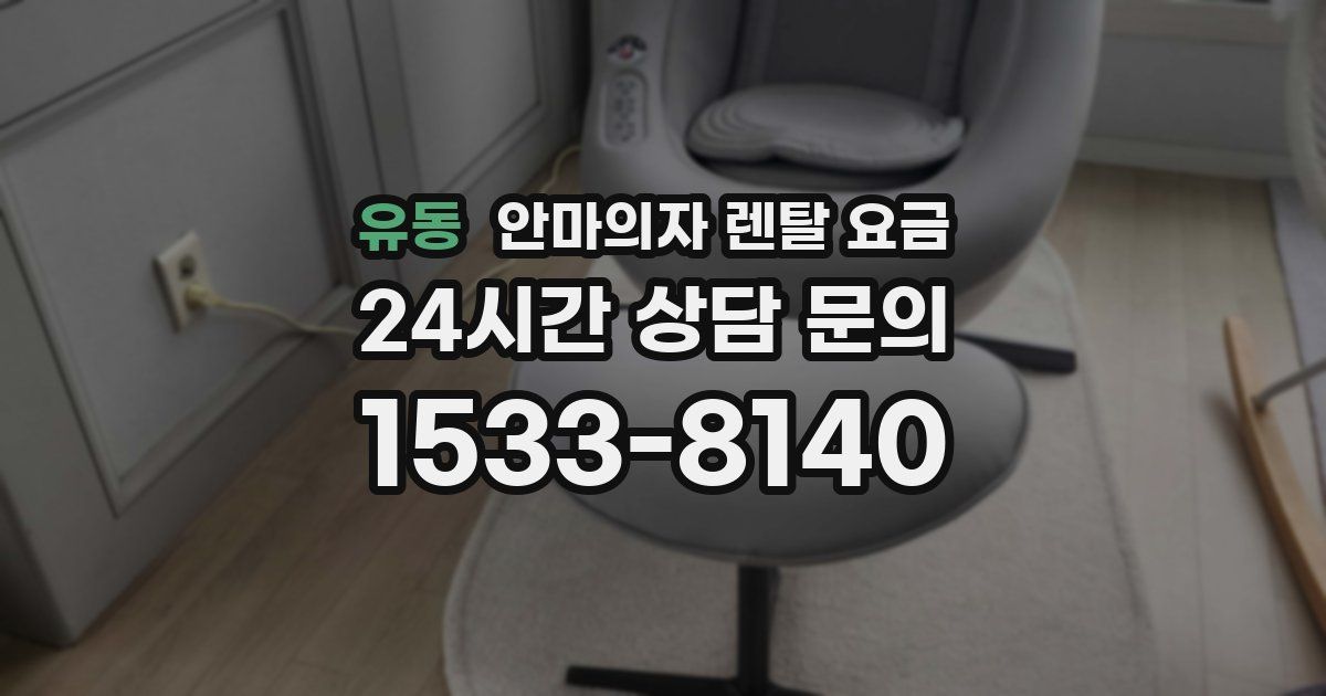 유동 안마의자 렌탈 요금