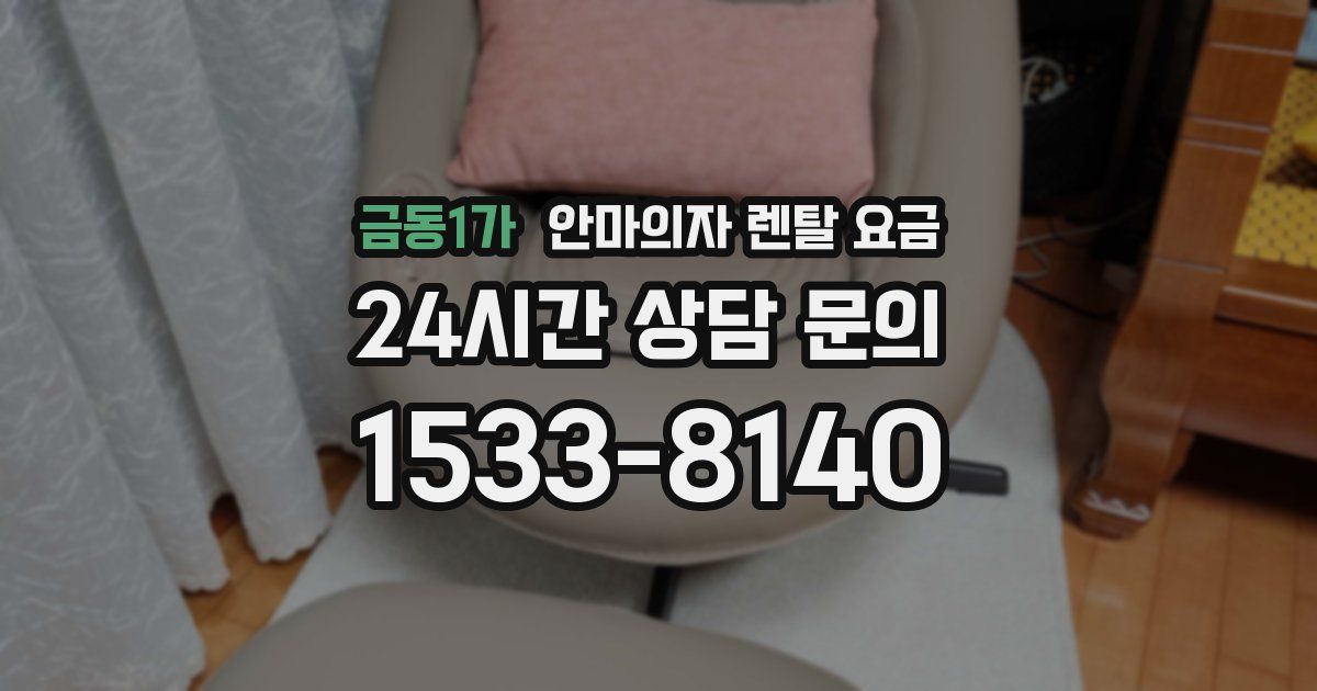 금동1가 안마의자 렌탈 요금