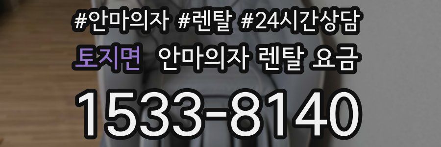 토지면 안마의자 렌탈 요금