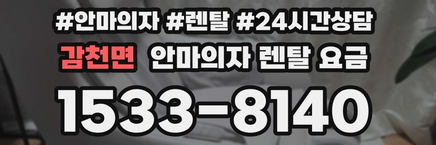 감천면 안마의자 렌탈 요금