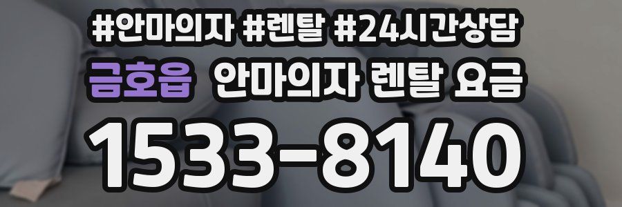 금호읍 안마의자 렌탈 요금