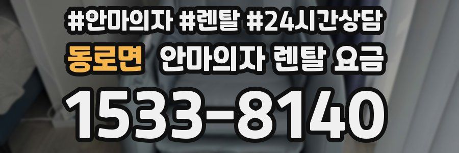 동로면 안마의자 렌탈 요금