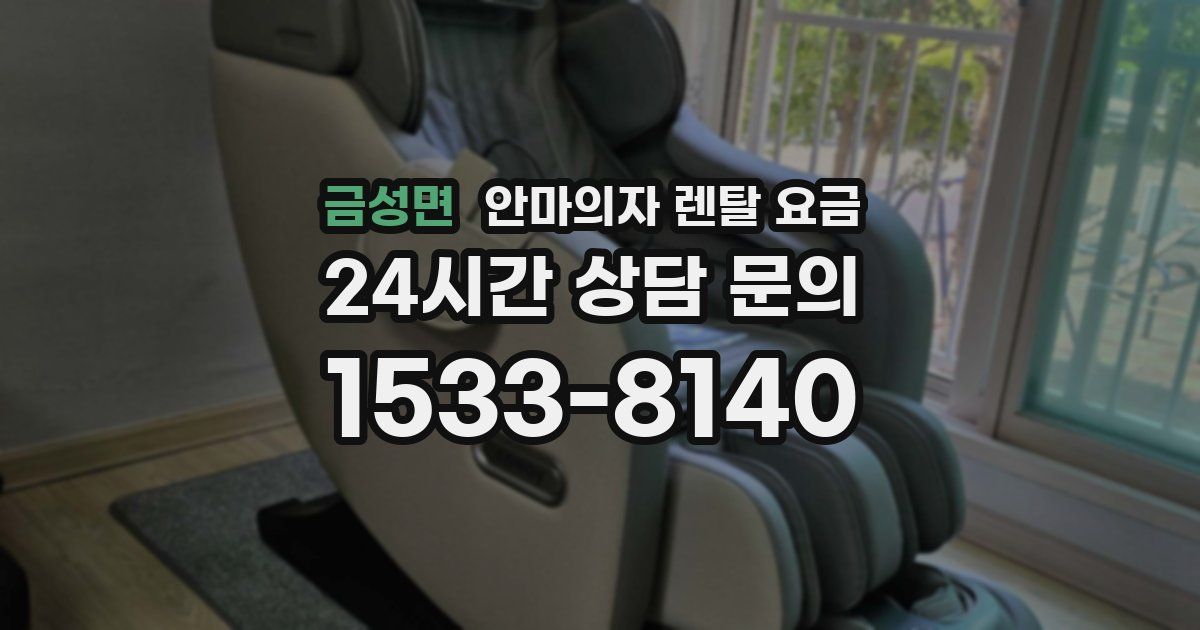 금성면 안마의자 렌탈 요금