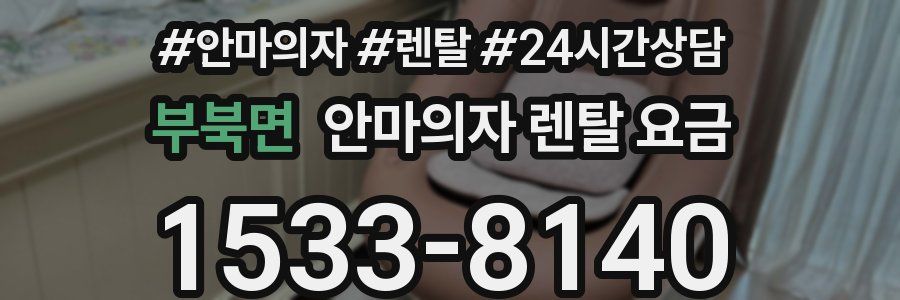 부북면 안마의자 렌탈 요금