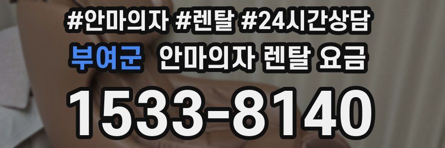 부여군 안마의자 렌탈 요금