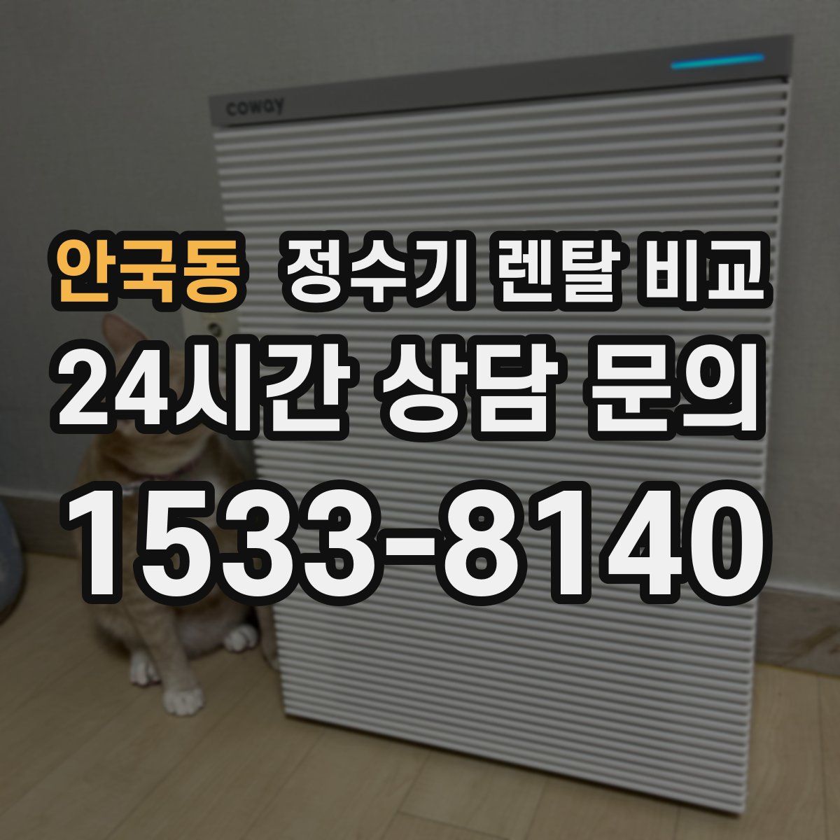 안국동 정수기 렌탈 비교