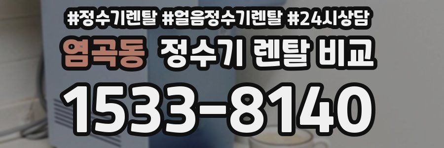 염곡동 정수기 렌탈 비교