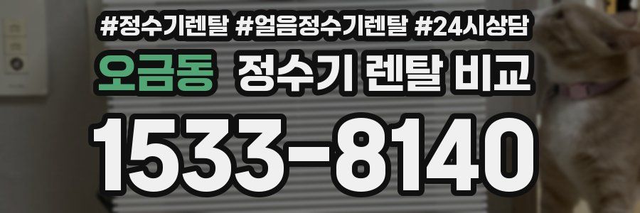 오금동 정수기 렌탈 비교