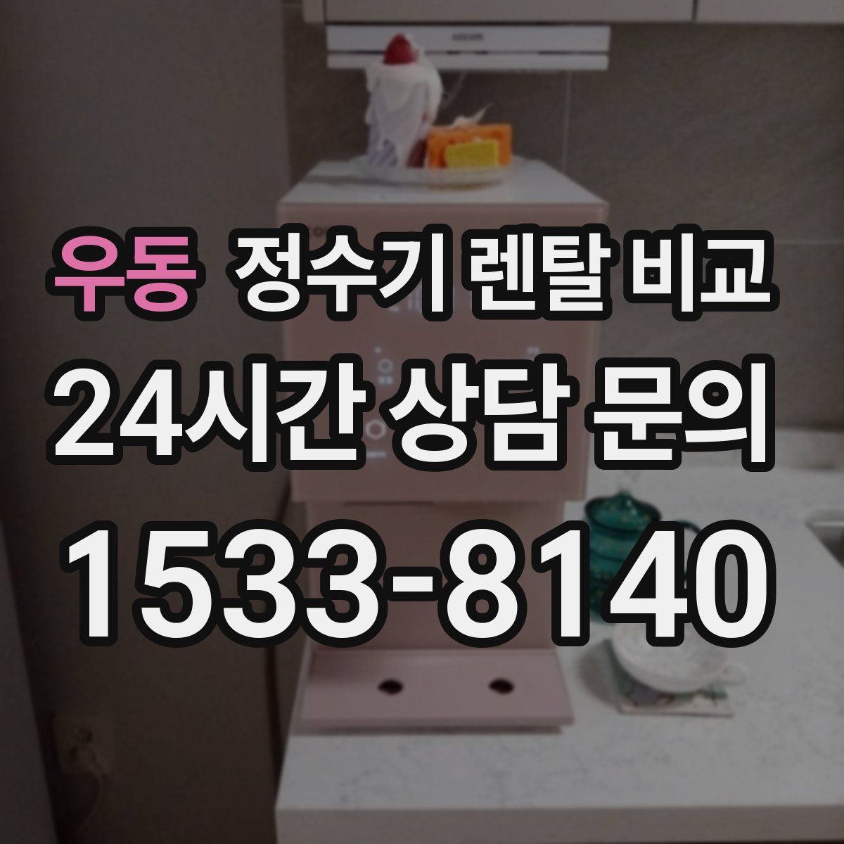 우동 정수기 렌탈 비교