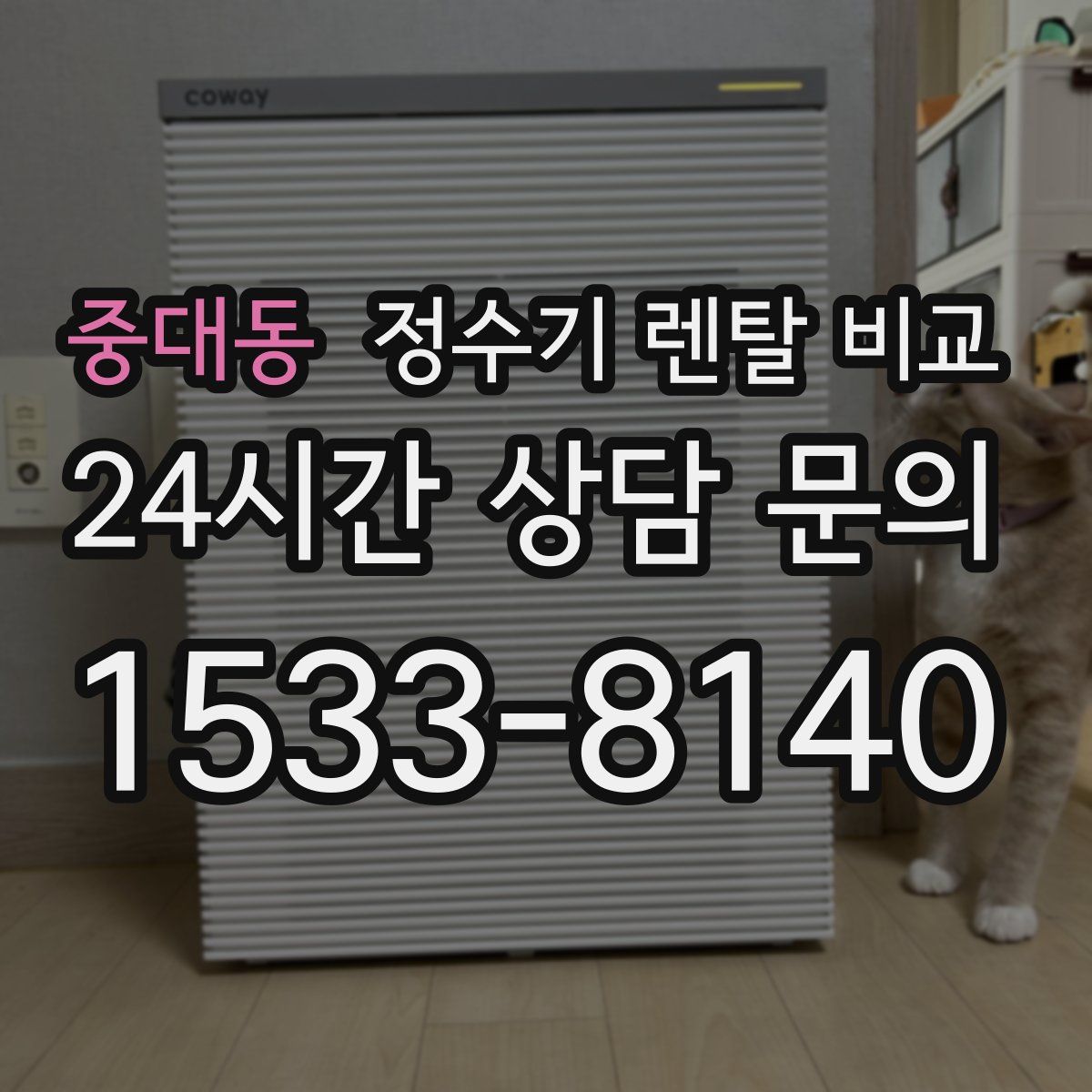 중대동 정수기 렌탈 비교