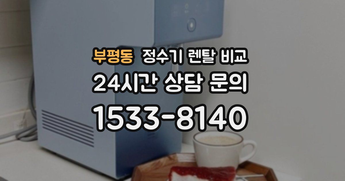 부평동 정수기 렌탈 비교