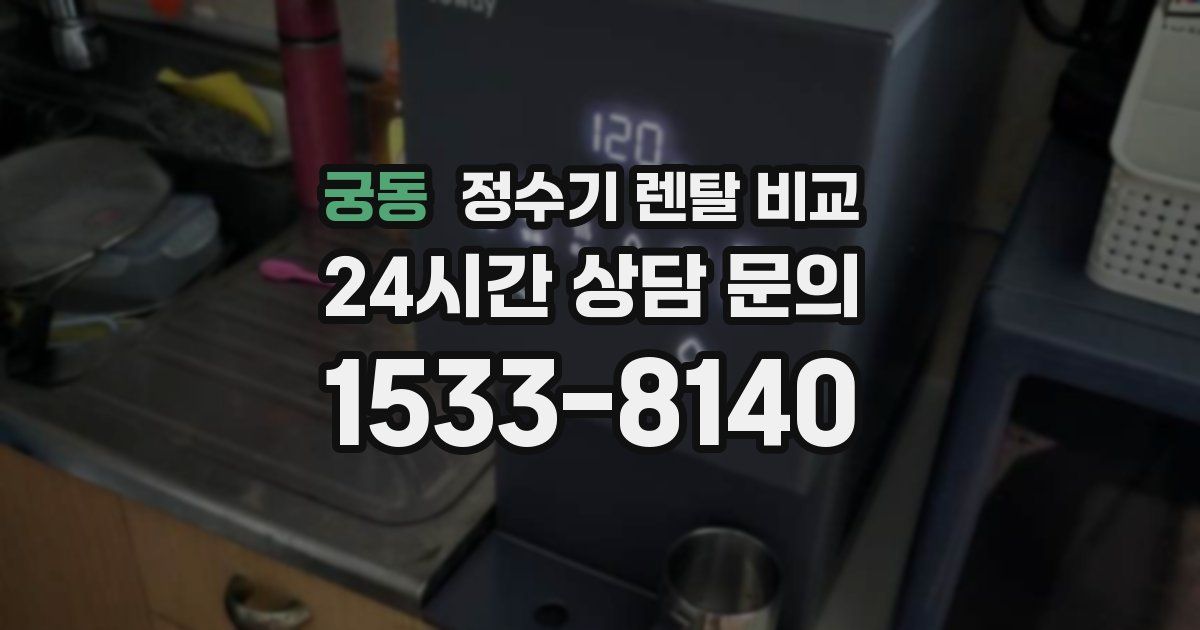 궁동 정수기 렌탈 비교